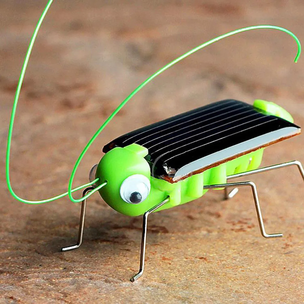 HUAMJ Novelty Funny Kids Gifts Power Energy Grasshopper Insect Solar Toys