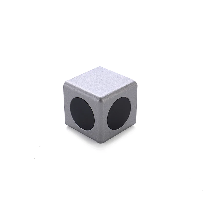 Aluminum Profile Accessory Alu Color 2 Way Cubic Corner Joint Connector