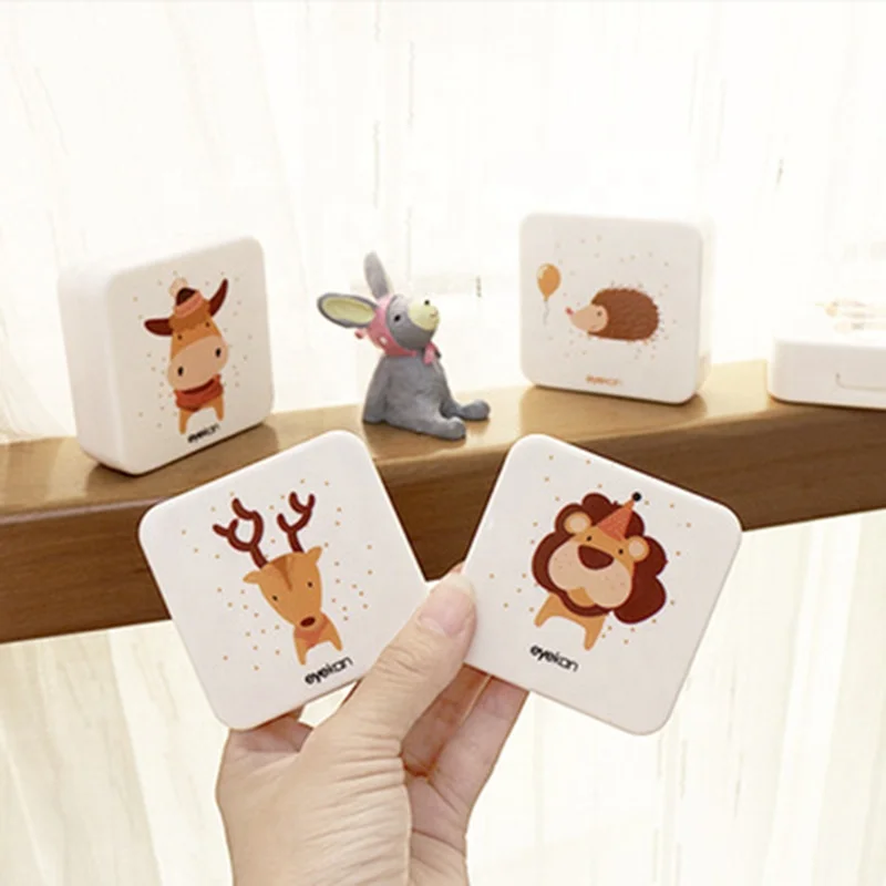 Контейнер для хранения контактных линз eyekan Sen, милый компактный портативный контейнер Kaida аутентичный