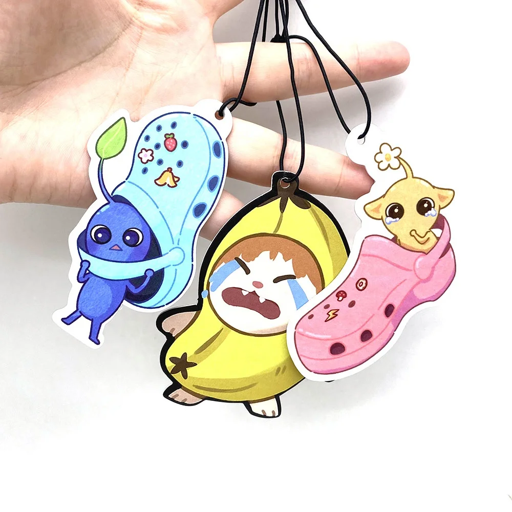 YYX Wholesale Customized Logo Paper Cheap Logo Long Lasting Perfume Different Scents Paper Custom Car Air Freshener