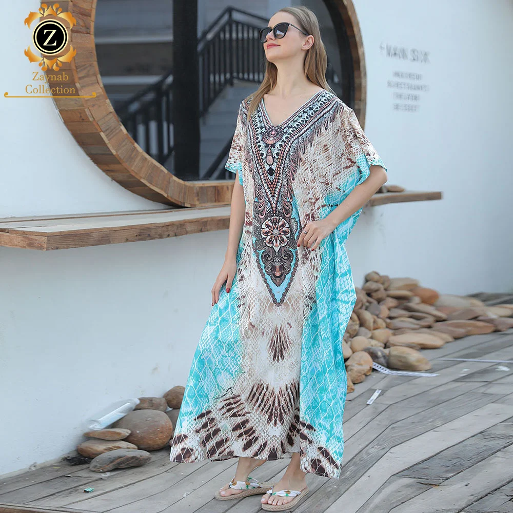 Zaynab Kaftan Abayas Open Wholesale Women Dubai Islamic Clothing Custom Fabric Material Kaftan Abaya Women Muslim Dress Kaftan