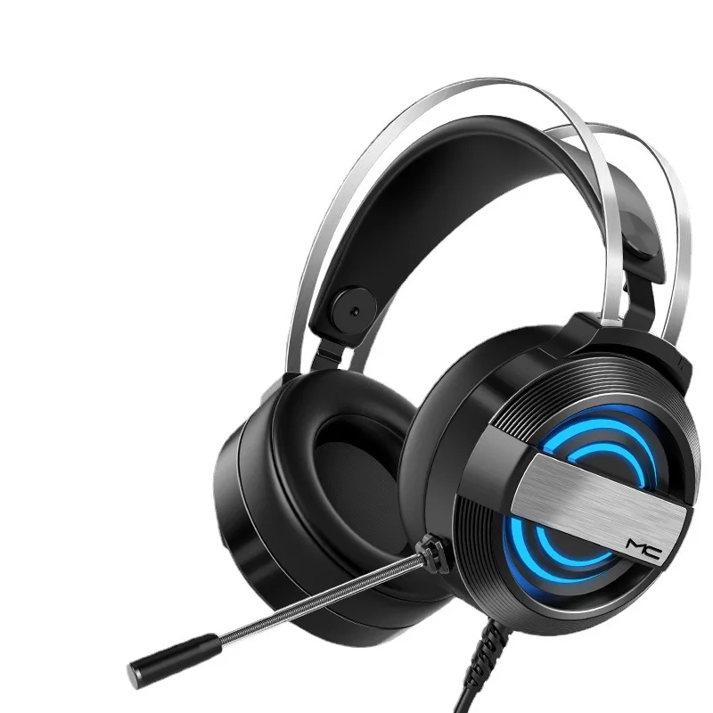 ANC 7.1 Luminescence Gamer Headphones Long Lasting PS 4 Headband Games Audifonos Noise Cancelling Gaming Headset