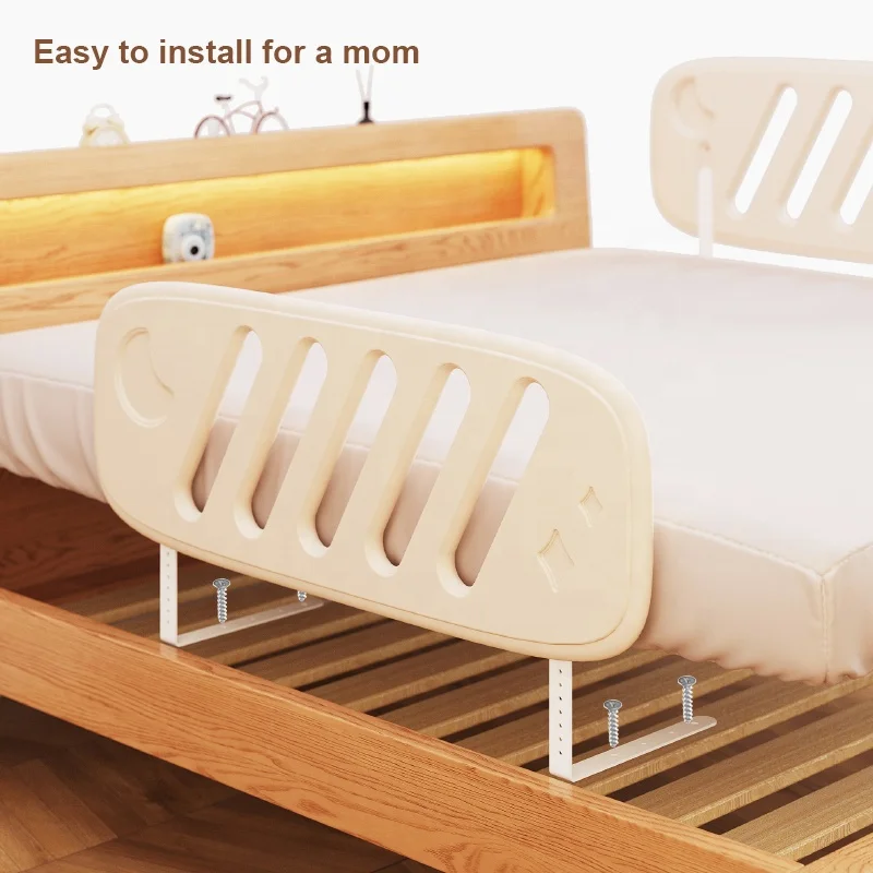 Baby Bed Rail Guard Plastic Safety Baby Bed Side Barrier Playpen Fence Kids Anti-Falling Bed Safety Guard Rail
