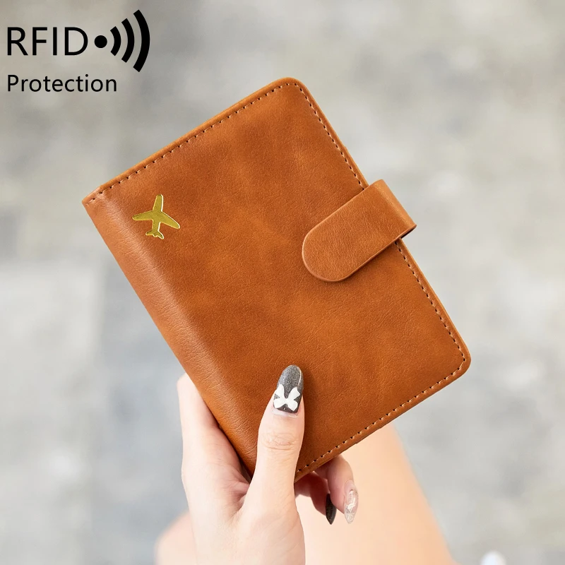 Multi-function simple multi-layer card bag certificate bag portable air ticket protective cover  Passport Holder