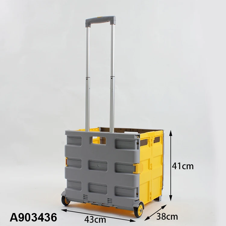 
2021 hot sale foldable storage trolleys with bearing wheel 