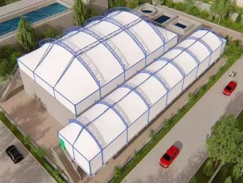 Sedimentation Tank Odor Collection Hood Biochemical Tank Treating Pond Cover Reaction Tank Treating Pond Cover