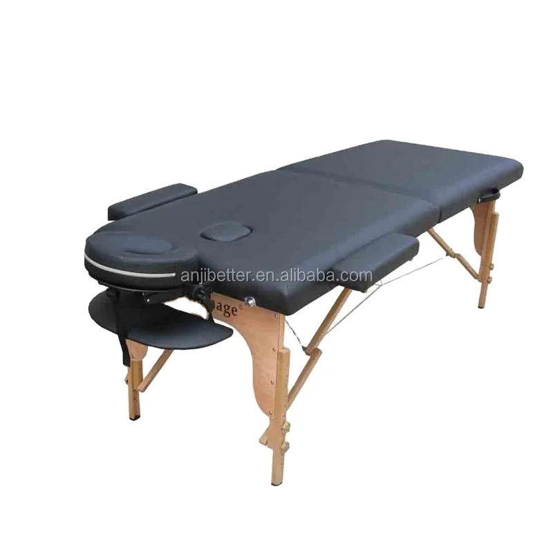 Лучшая Складная портативная массажная кровать для спа из ПУ кожи, медицинский массажный стол