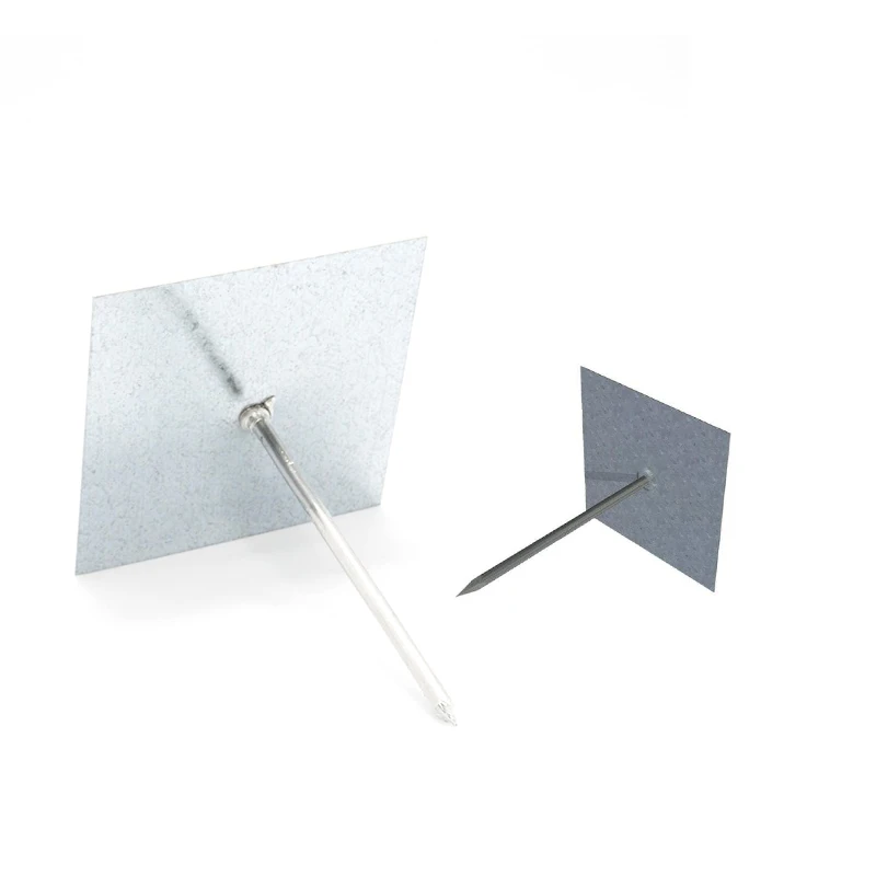 IKING Mild Steel Self Adhesive Stick Pins for Glass Wool Insulation Materials