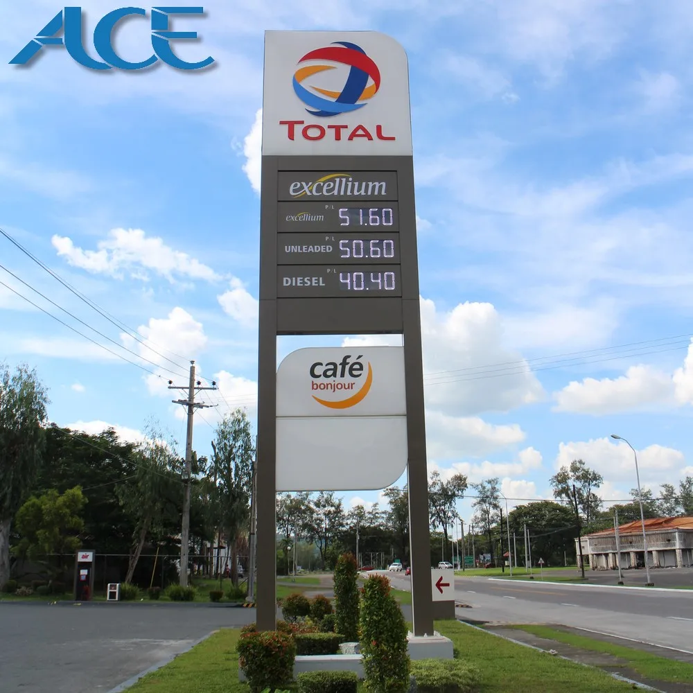 
Customized Gas Station LED Price Sign for Advertising Displaying Customized Gas Station LED Price Sign for Advertising Displaying
