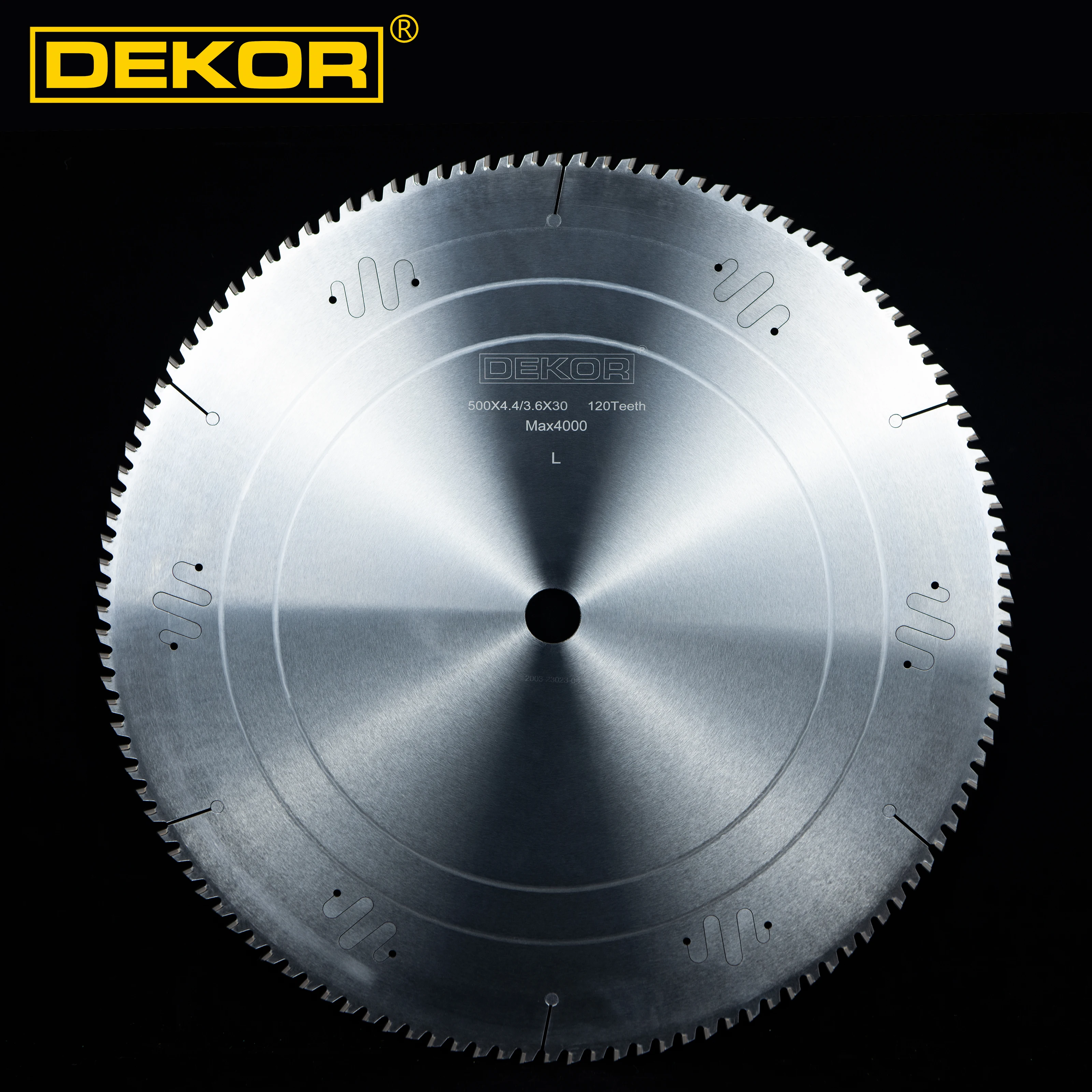 Dekor 550mm PCD Circular Saw Blade 144T(Triple chip tooth) for cutting Aluminum machines
