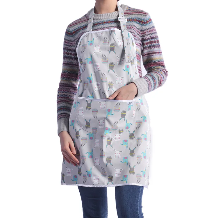 RTS Cleaning Kitchen Printed Waterproof Bib Apron