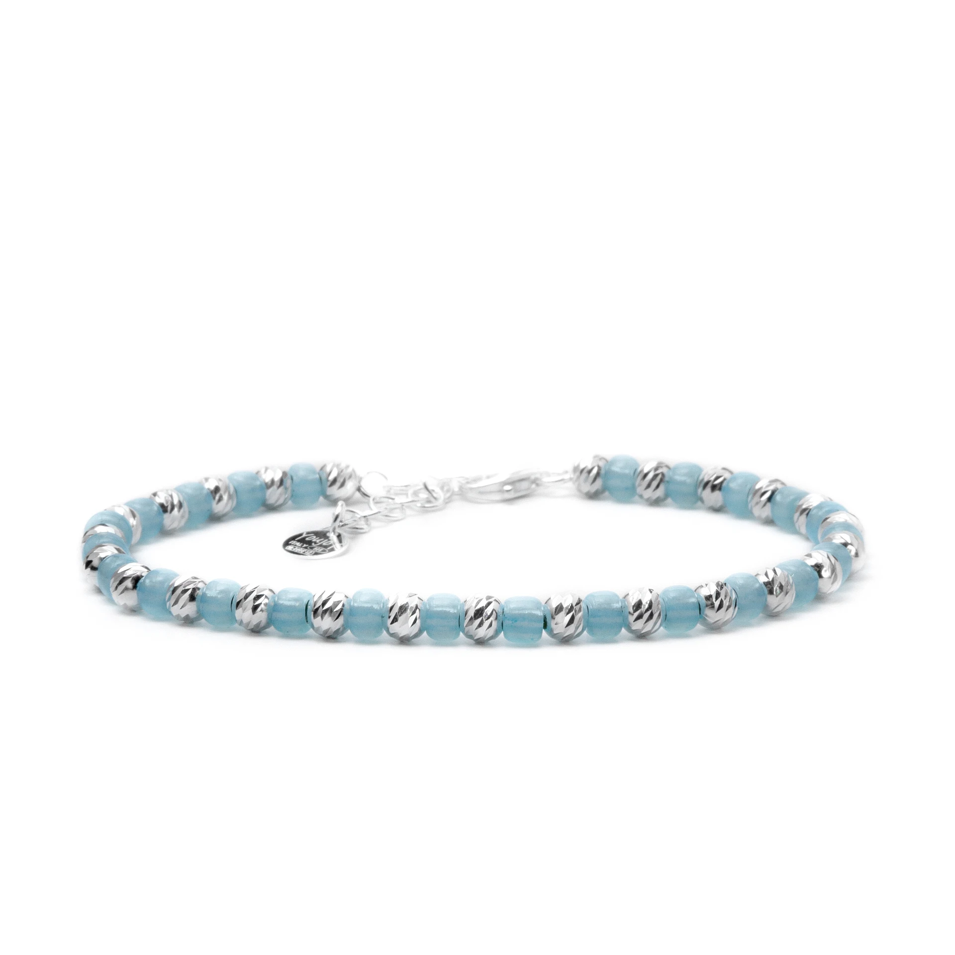 Premium Quality Italy Brand Turquoise Good-Looking 925 Silver Glass Unisex Fashion Jewelry Bracelets