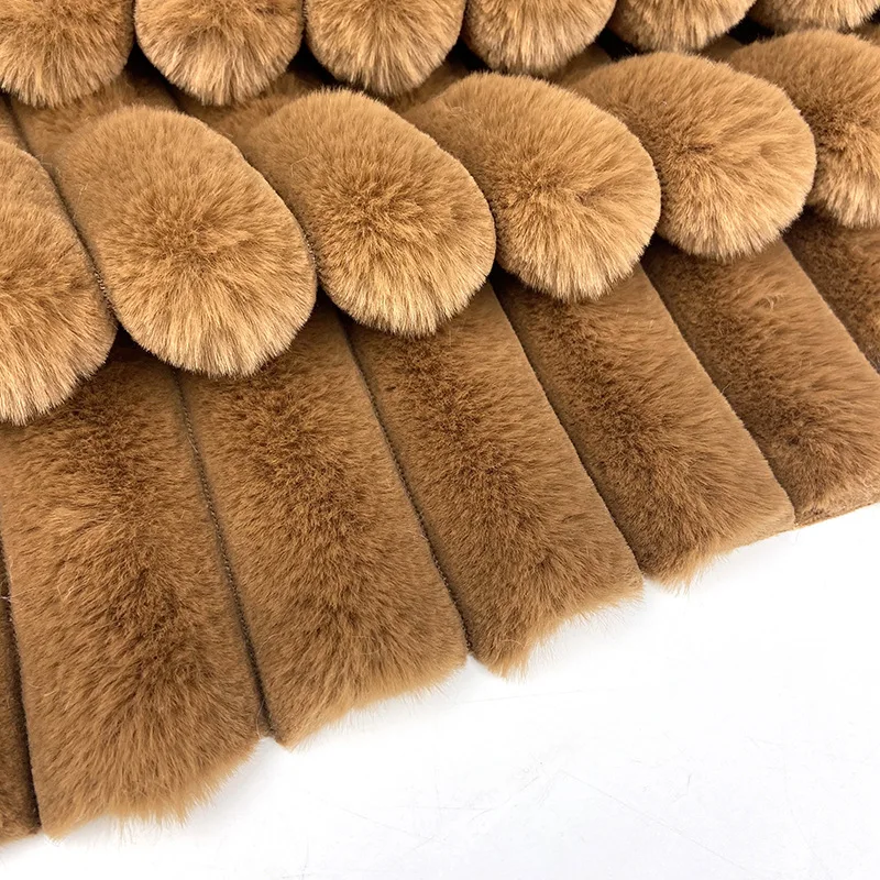 1inch/2inch/3inch wide Strip faux rabbit artificial fur home textile blanket fabric