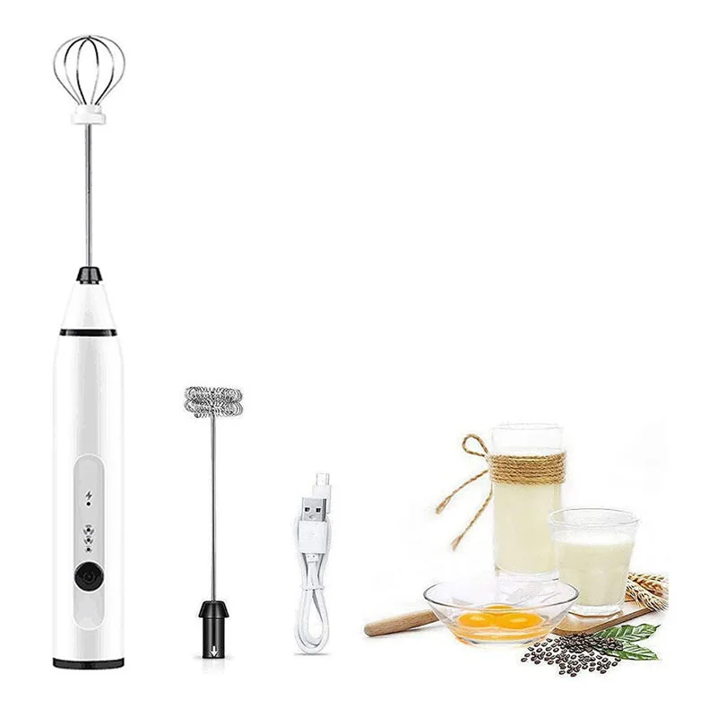 Kitchen Electric Milk Frother Handheld Automatic Coffee Whisk Milk Frother
