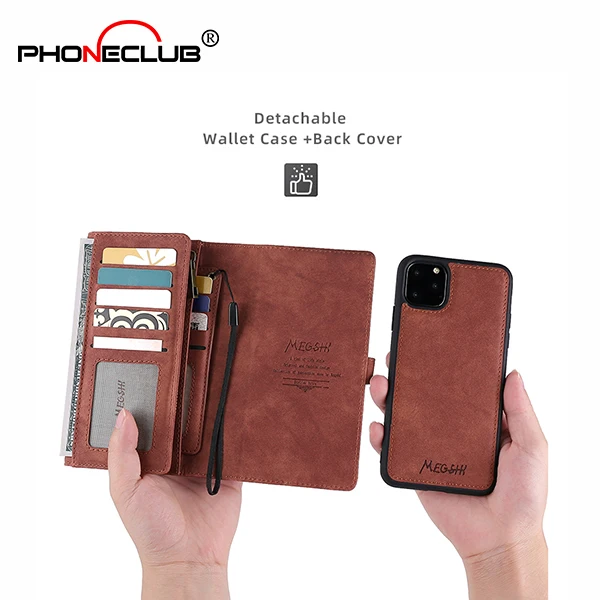 
10e Retro Separation Leather Case A70 Card Flip Cover P20 Wallet Phone Protective Cover For Samsung Note 10 