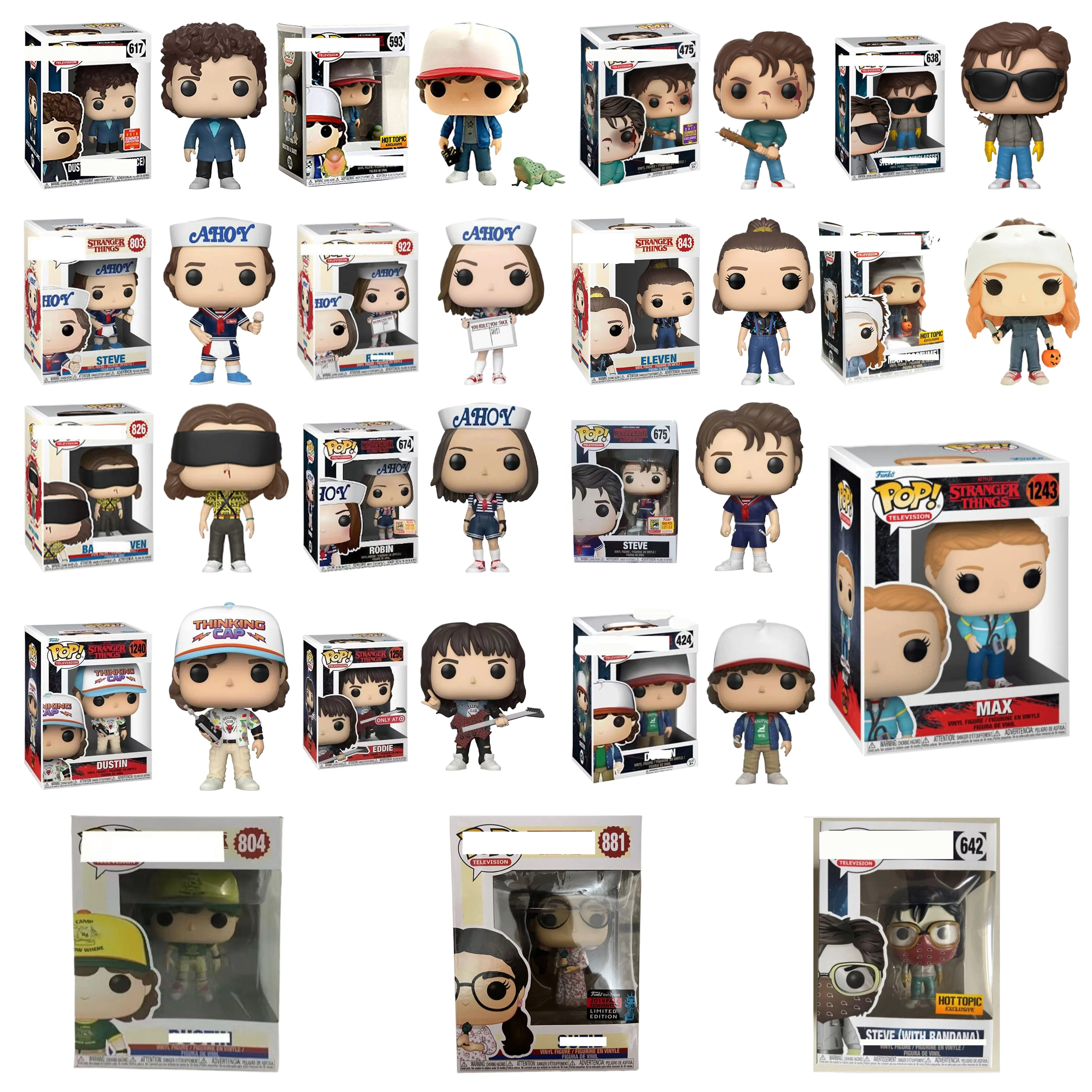 Thriller American Drama Stranger Things PVC Series Action model kids toys Suit with funko pop protector Action Figures toys Gift