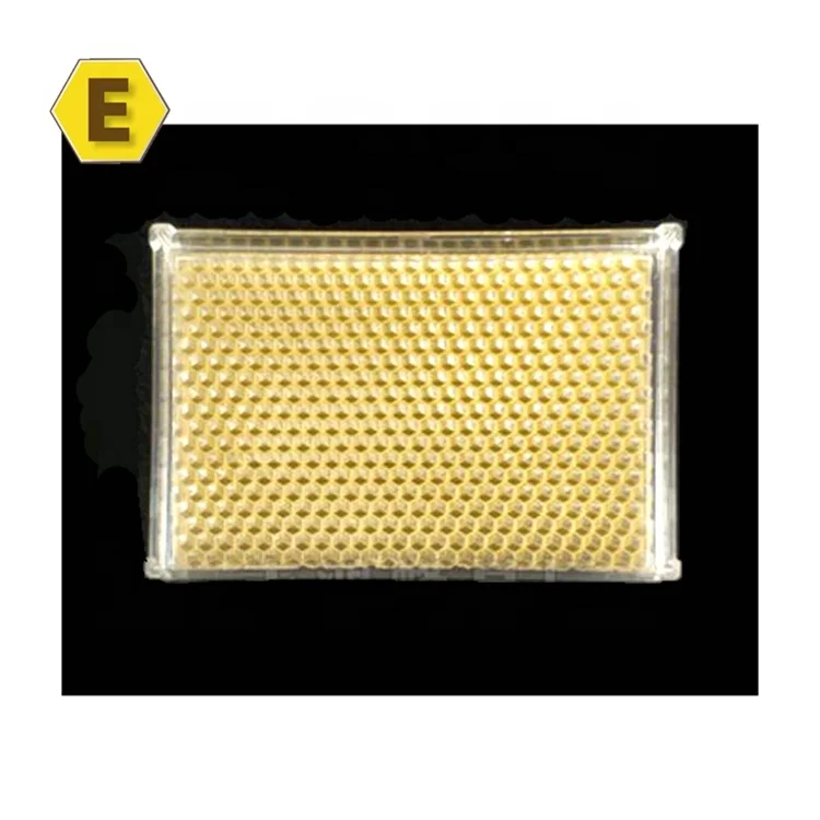 500g transparent plastic honey cassette comb honey box with wax foundation