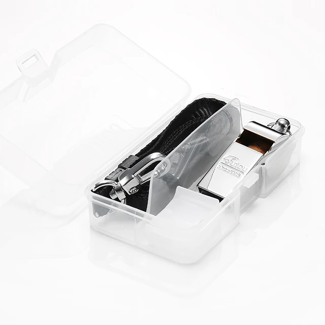 Hot sale brass Metal Bar Carnival Whistle with lanyard