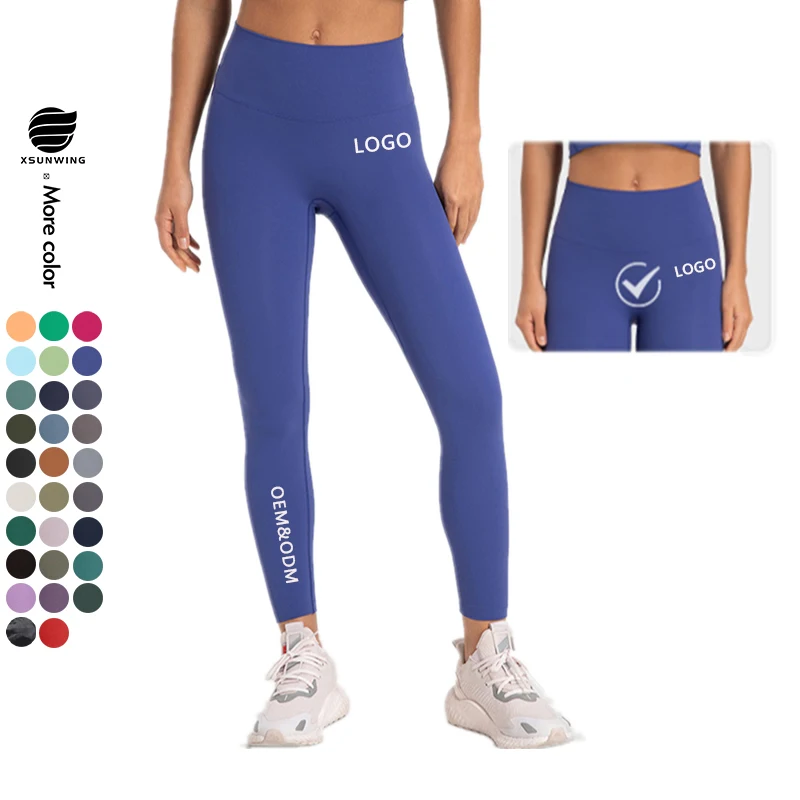 Xsunwing high waist Tummy Control Sports Fitness Yoga Pant leggins para mujer Custom Print Leggings Women Manufacturers WDQ19108