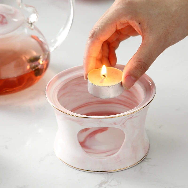 A06-01 White Ceramic Teapot with Glass Material Wholesale China Teapots