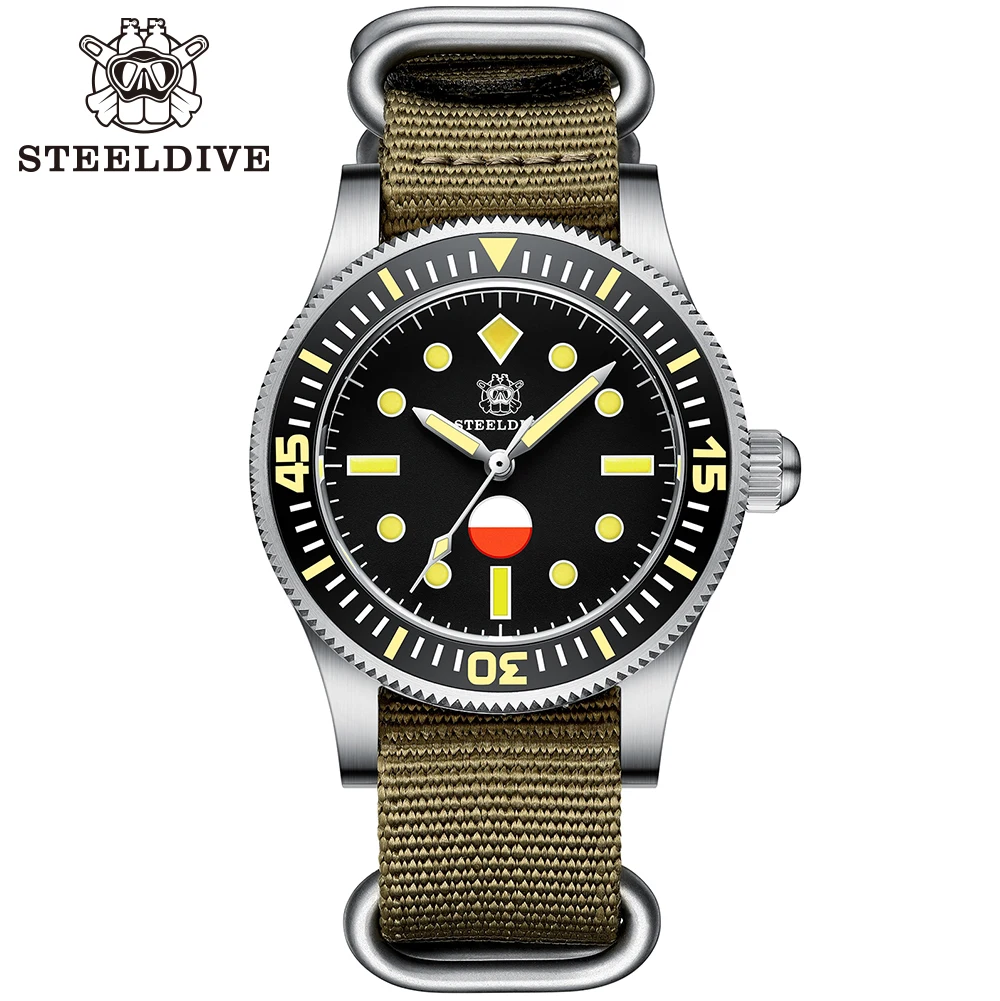 In Stock! SD1952T STEELDIVE Logo 41MM Stainless Steel case 300M Waterproof Ceramic Bezel NH35 Automatic Mens Diving Watch