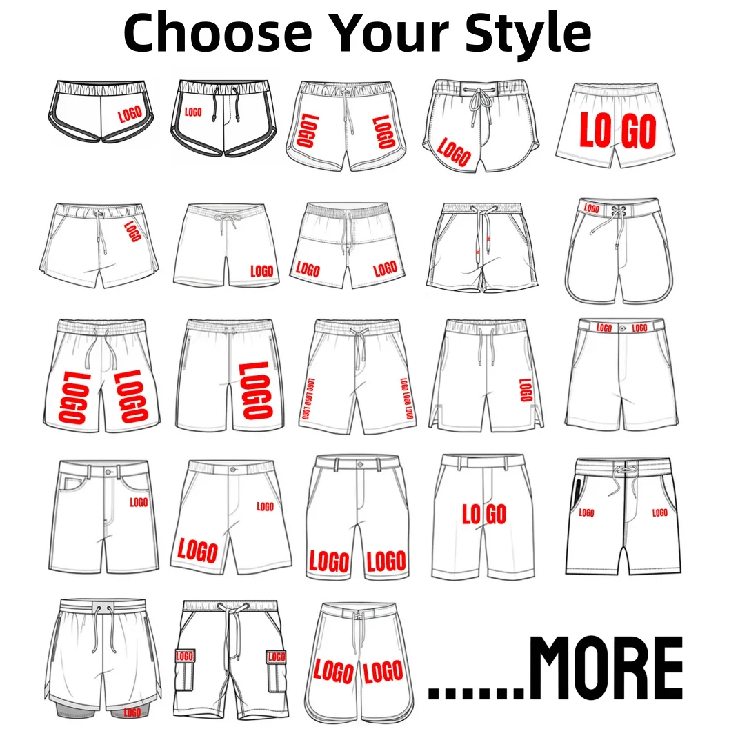 Custom Logo Board Shorts Sublimation Embroidery Logo Basketball Shorts Above Knee 5 Inch Men Breathable Mesh Shorts