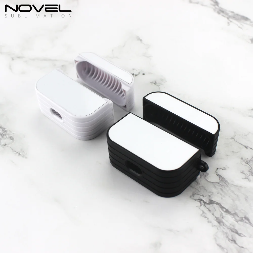 Customized Logo Sublimation 2D Blank Plastic Earphone Case For Airpods 1 2 3 Pro Cover Holder With Aluminum Sheet For Printing