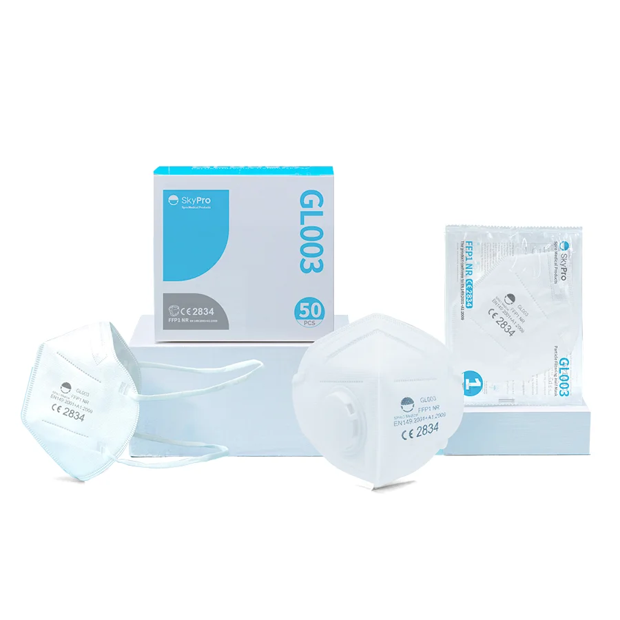 CE Certificated of Respirator Factory Wholesale EN149 FFP1 NR  4 Layer Personal Protective Respirators with Valve