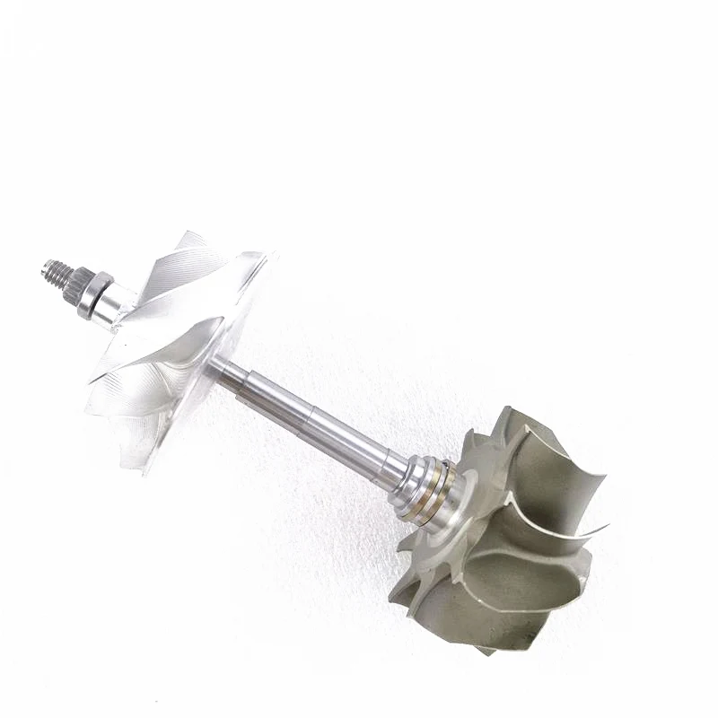 G25 G25-550 turbocharger rotor shaft turbine wheel 54MM / 49MM  compressor billet wheel 48MM / 60MM standard Rotation