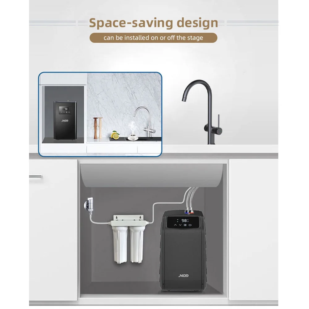 Jnod Instant Electric Boiling Water Tap Kitchen Faucets Under Counter Boiling Hot Water Dispenser Machine Hot and Cold 4 in 1 3L