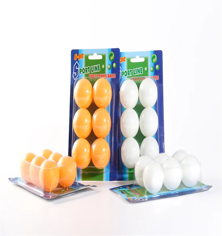 Manufacturers direct wholesale table tennis ABS 40+ white yellow 6 suction card packaging competition training balls