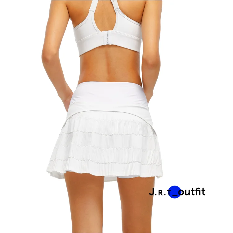 JRT женская летняя плиссированная мини-юбка А-силуэта для бега, тренировок, тенниса