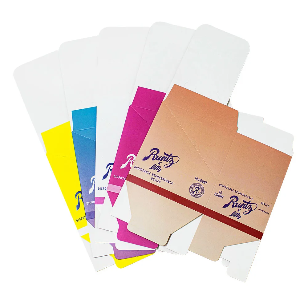 White 20 Packs Tobacco Cardboard Case Custom Paper Cartridge Box Blank Biodegradable Cigarette Packaging Container Boxes