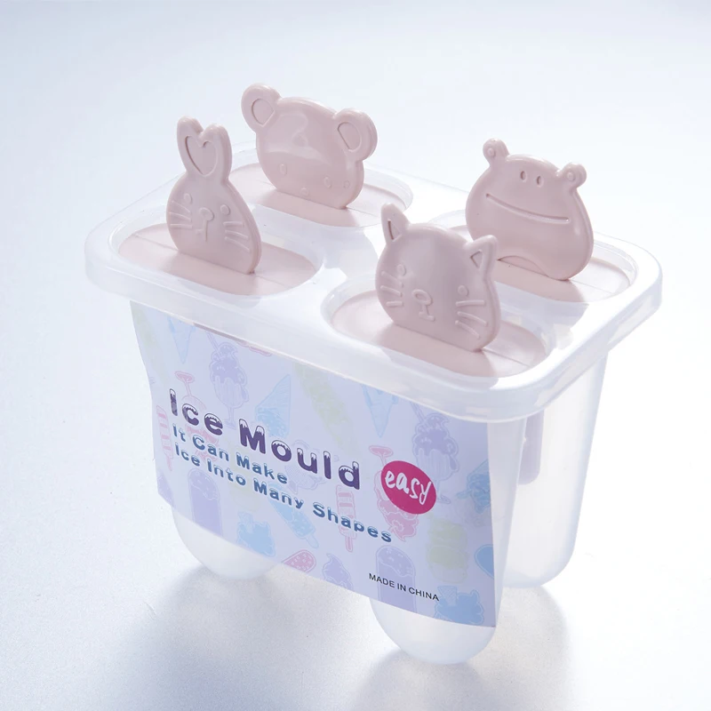 4pcs Popsicle Molds Cute Ice Pop Molds Trays Homemade Popsicle For Kids