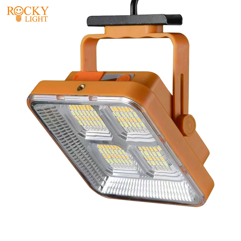 Solar emergency projector light