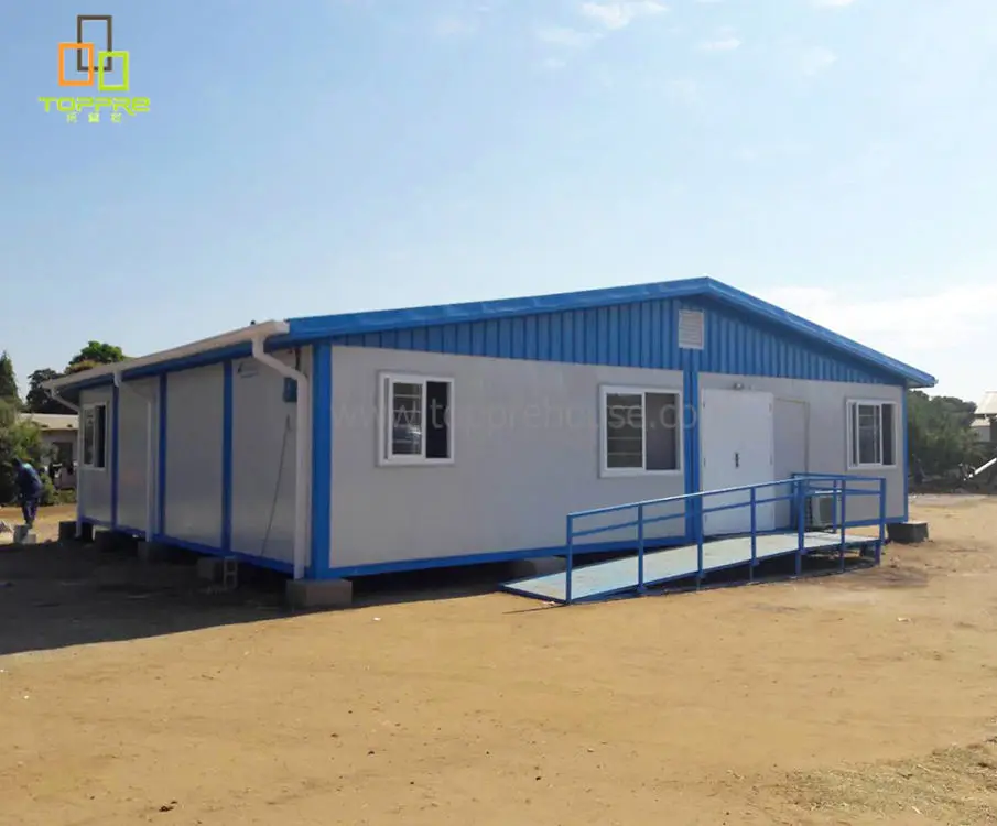 Movable Prefab Eco Container Units Prefab Apartment Tiny Houses for Ethiopia Cheap Prefab Houses Light Steel Structure Flat Top