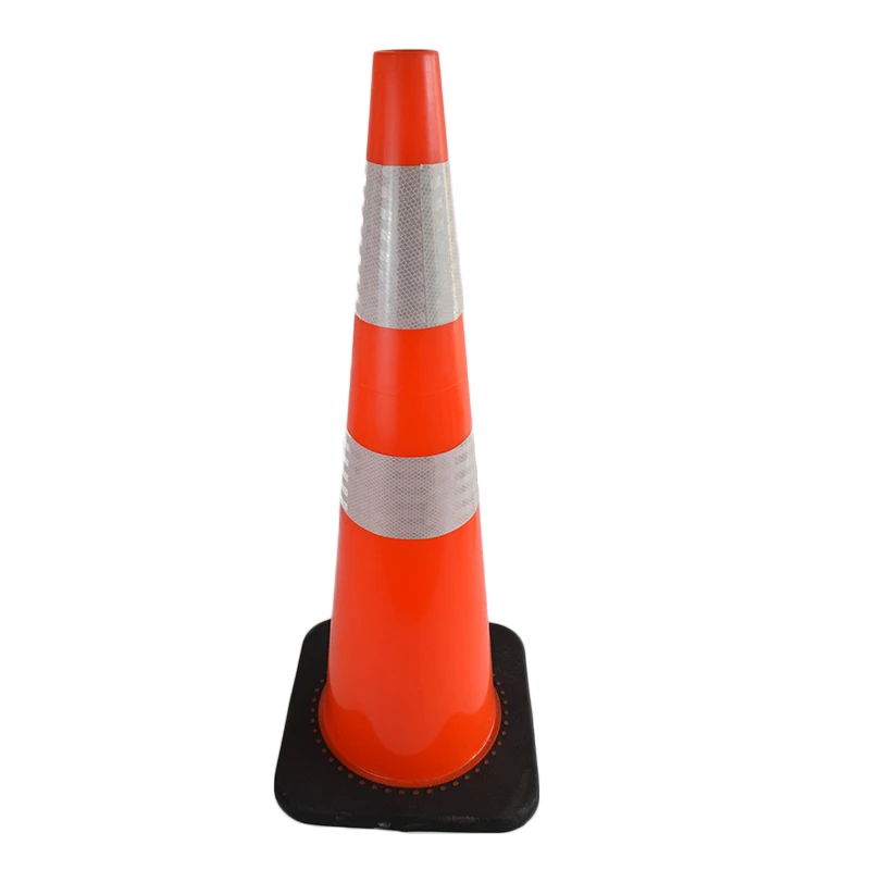 PVC reflective traffic cone for roadway safety