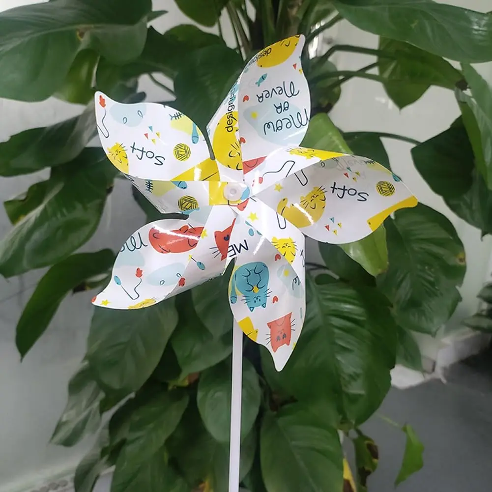 Sublimation Pinwheels Blanks Heat Transfer DIY Bulk White Craft Color Your Own Wind Spinners Toy Crafts Customized Windmill