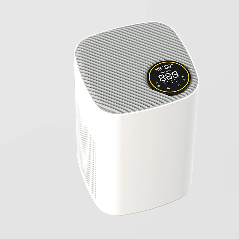 Домашний очиститель воздуха для спальни, фильтр для освежителя воздуха, маленький комнатный очиститель воздуха со светодиодным дисплеем, настольный очиститель воздуха с анионами