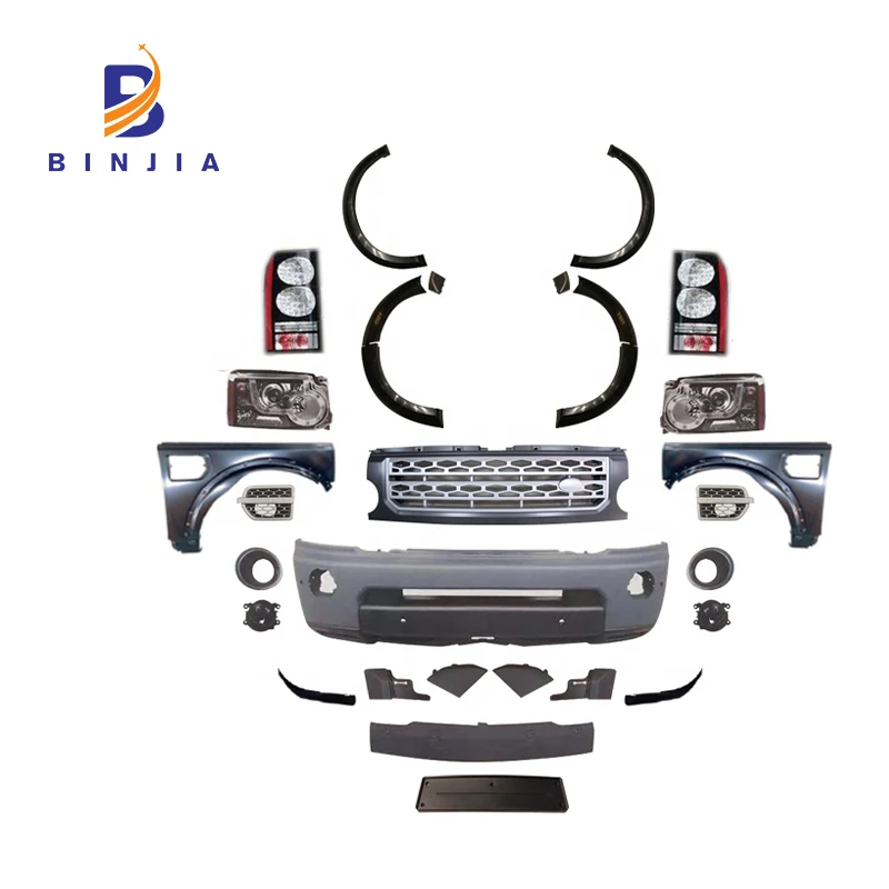 facelift body kit include Front bumper with grille and headlights fender year 2010 for land rover range rover discovery4