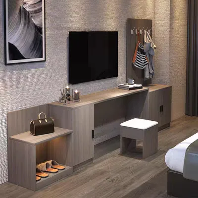 Customized Hotel Wooden Living Room Furniture TV Stand for Sale