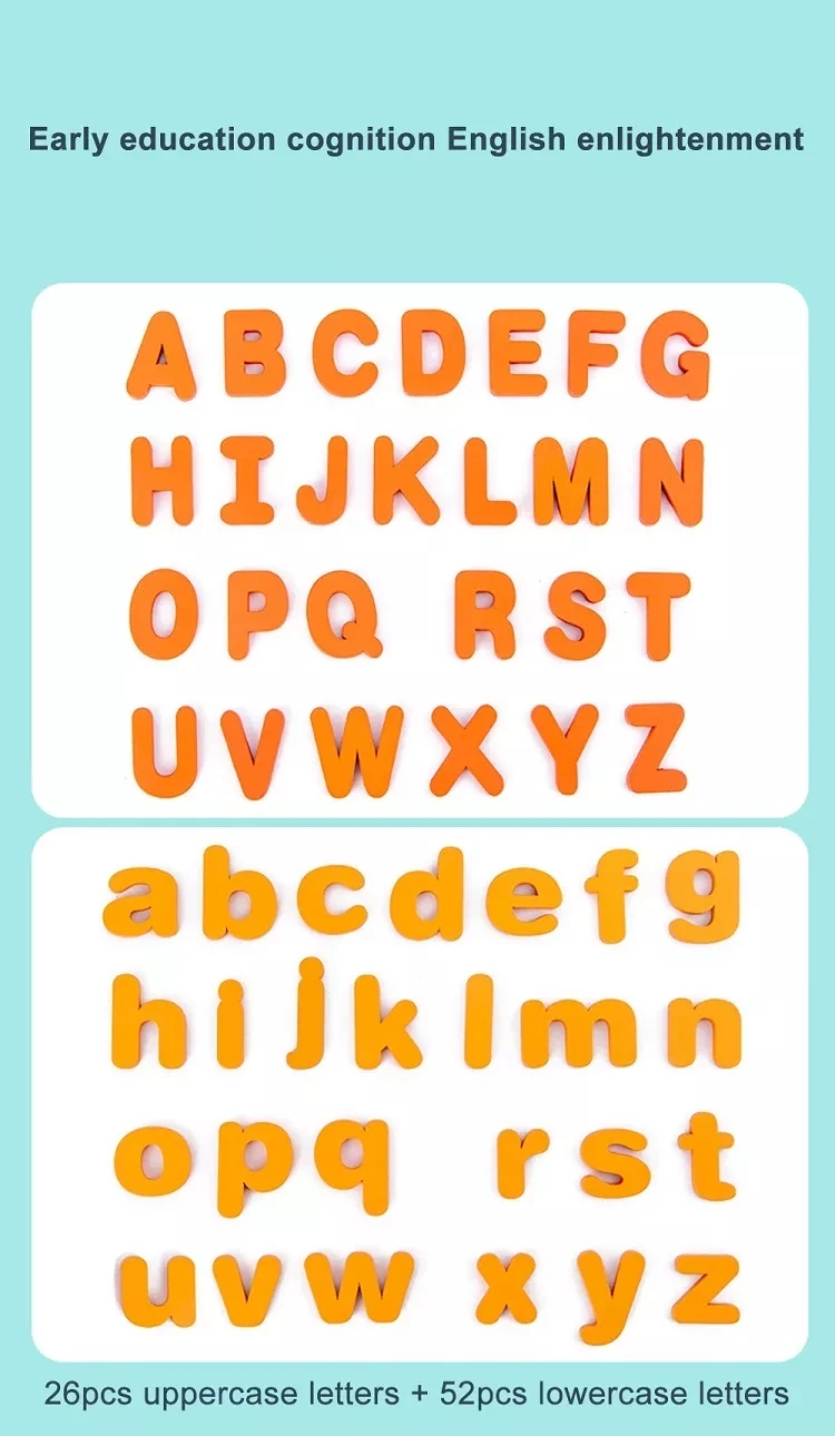 Kids Montessori Spell Word Game Wooden Toy Early Learning Jigsaw Letter Alphabet 3D Puzzle Baby Educational Puzzles for Children