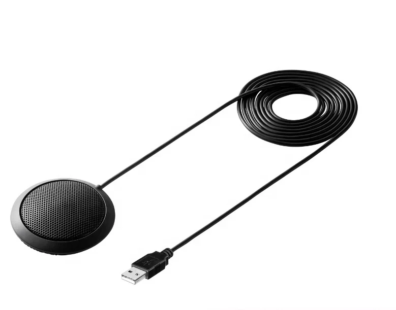 Desktop Hotrain FX108 Portable USB 360 Voice Pickup Electric Condenser Microphone Speaker for Conference, Online teaching, court