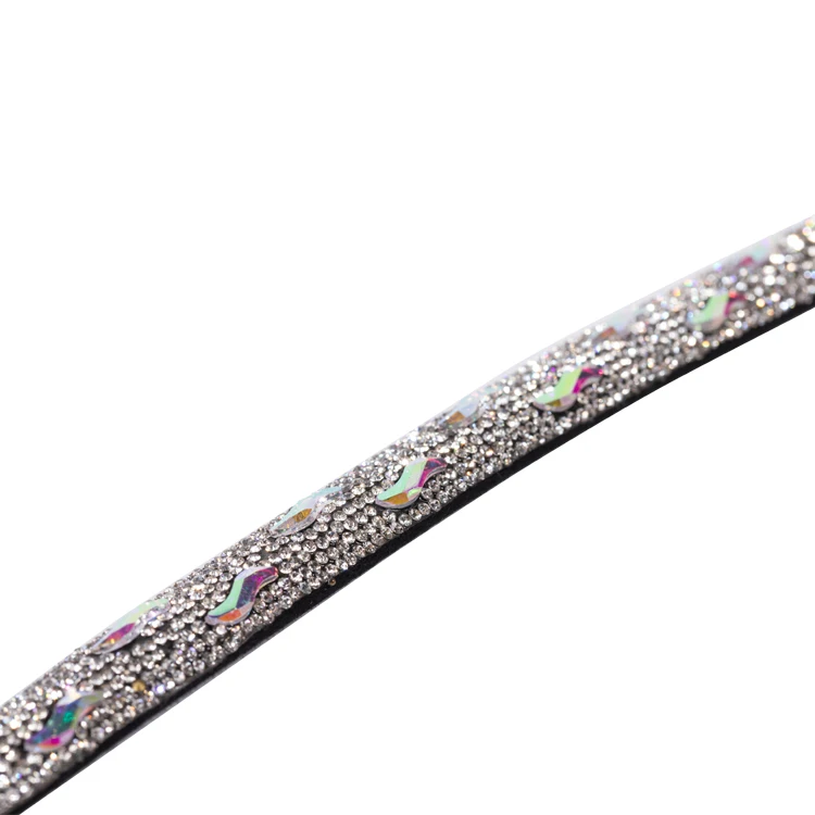 Pearl Crystal Rhinestone Rope Glitter Crystal Decorated Strip Shoe Accessories