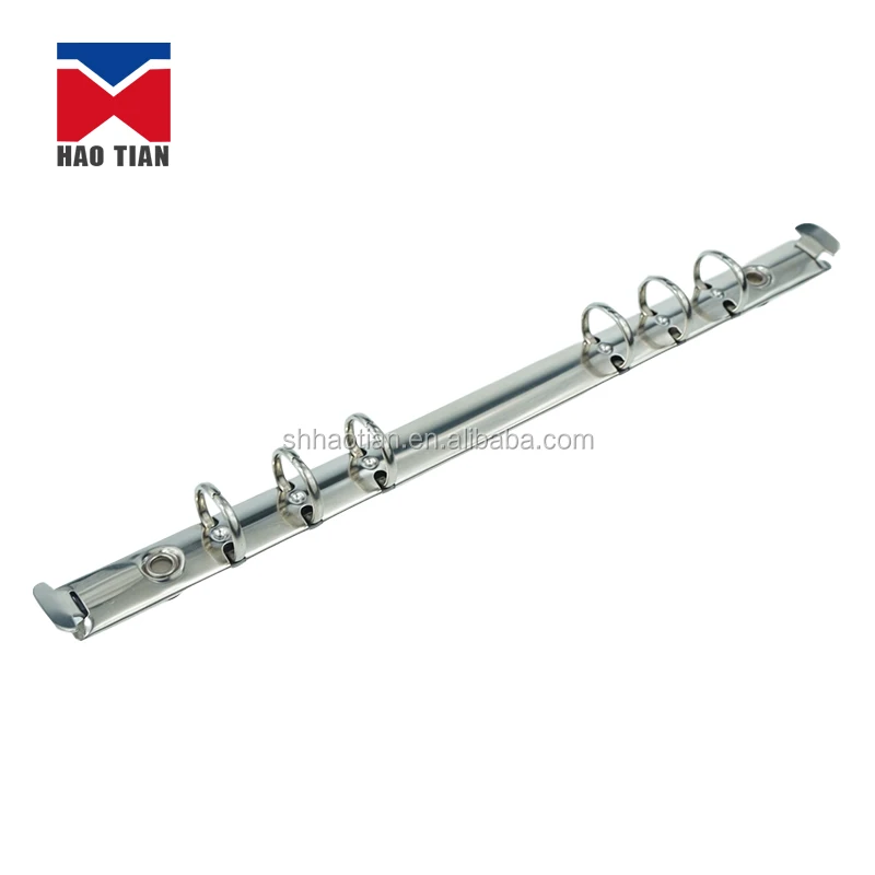 school office supplier Sliver metal 6 ring binder clip/ binder 6 ring / binder file clip