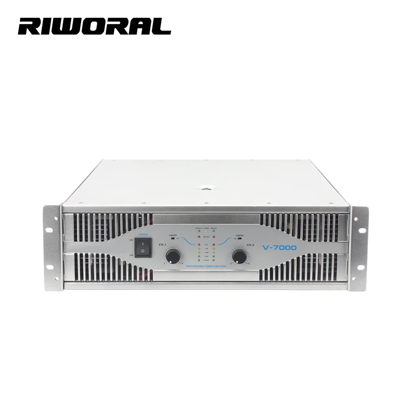 V-7000 Amplificador de poder 1000W Audio 3U PA karaoke speaker music player power amplifier