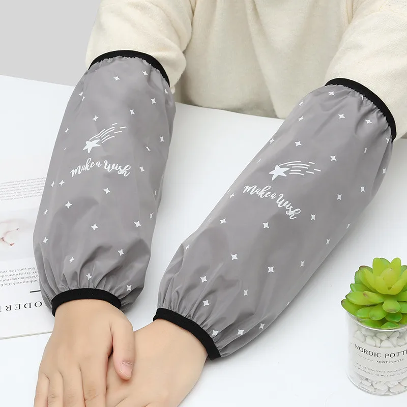 Cute waterproof sleeves pink Arm Warmers Housework anti-fouling and oil-proof kitchen sleeves long sleeve for arms oversleeve