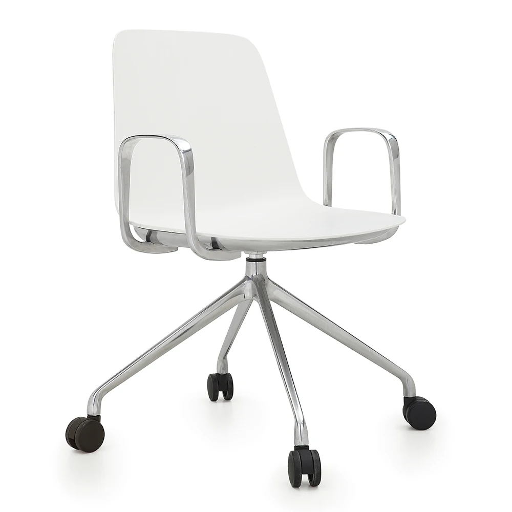 Expensive Visitor Swivel Office Work Task Chair With Castor Arms
