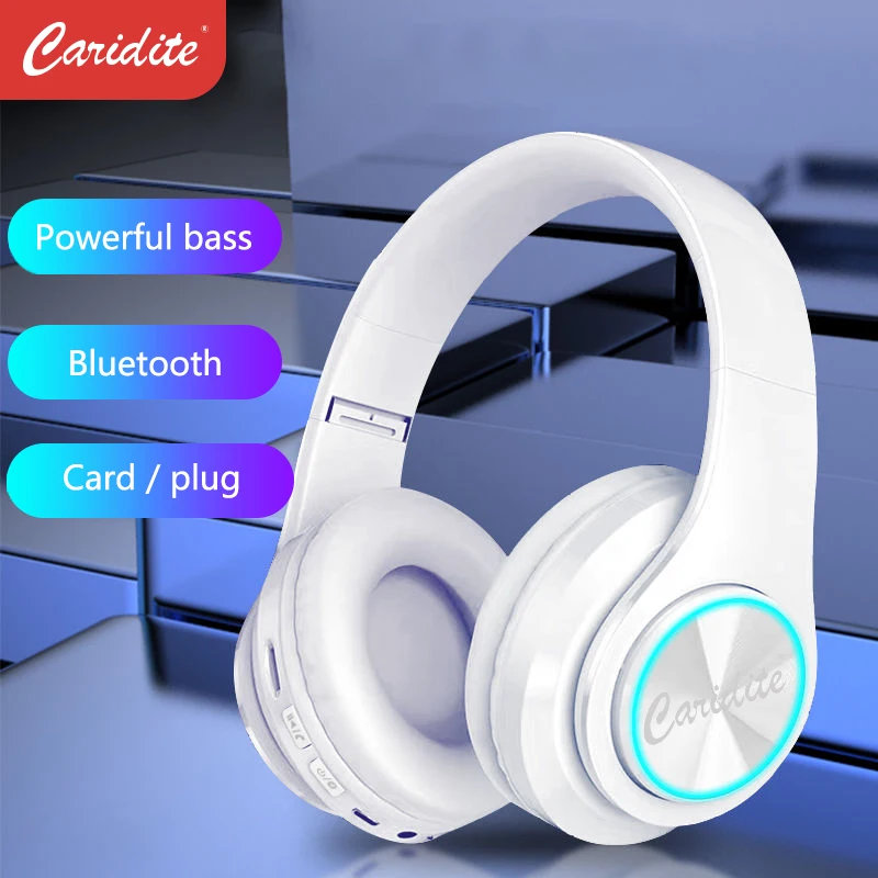 Caridite Dropshipping Best Seller Wireless Headband Earbud Sports Stereo Headset Foldable Deep Bass OEM Earphones Headphone
