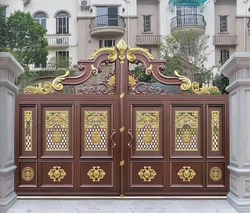 Home residential entrance gate designs for wall compound